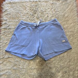 Columbia vintage women’s blue cotton tie waist shorts‎